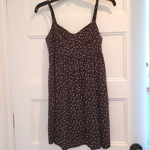 Black Poppy black and Coral geo sundress in small Pac Sun
